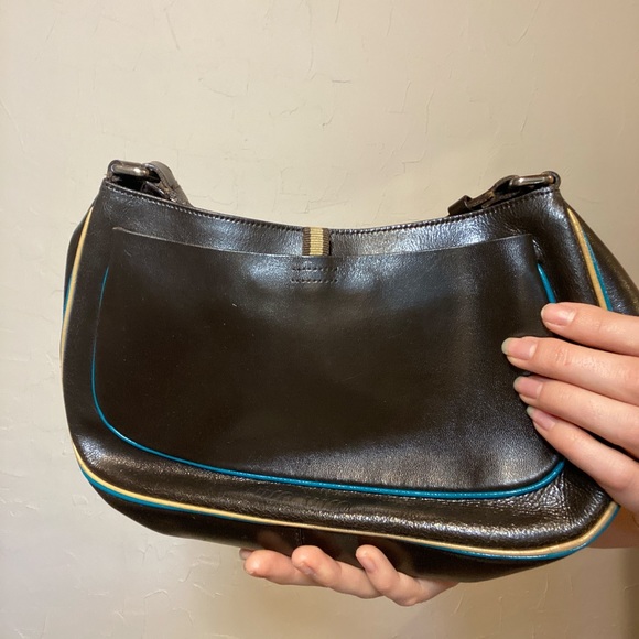 90s Miu Miu Brown Leather Handbag - Picture 2 of 8